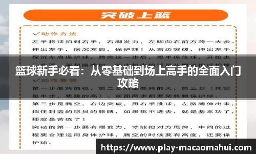 篮球新手必看：从零基础到场上高手的全面入门攻略
